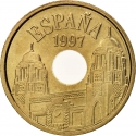 25 Pesetas 1997, KM# 983, Spain, Juan Carlos I, Spanish Autonomous Communities, Melilla