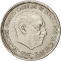 5 Pesetas 1958-1975, KM# 786, Spain, Francisco Franco