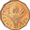 1 Cent 1975, KM# 21, Swaziland (eSwatini), Sobhuza II, Food and Agriculture Organization (FAO)