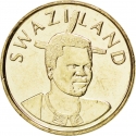 1 Lilangeni 1995-2009, KM# 45, Swaziland (eSwatini), Mswati III