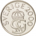 5 Kronor 1976-2009, KM# 853, Sweden, Carl XVI Gustaf