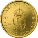 5 Kronor 2016, Sweden, Carl XVI Gustaf
