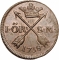 1 Öre 1751-1768, KM# 460, Sweden, Adolf Frederick