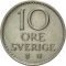 10 Öre 1962-1973, KM# 835, Sweden, Gustaf VI Adolf
