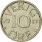 10 Öre 1976-1991, KM# 850, Sweden, Carl XVI Gustaf