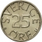 25 Öre 1976-1984, KM# 851, Sweden, Carl XVI Gustaf