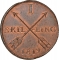 1 Skilling 1819-1830, KM# 597, Sweden, Charles XIV John