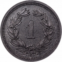 1 Rappen 1942-1946, KM# 3a, Switzerland