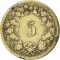 5 Rappen 1850-1877, KM# 5, Switzerland