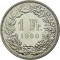 1 Franc 1968-2024, KM# 24a, Switzerland