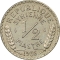 1/2 Qirsh 1935-1936, KM# 75, Syria