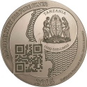 1000 Shillings 2015, KM# 72, Tanzania, Vera Silver One Ounce, Zanzibar
