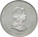 1 Crown 2011, Nightingale Island, Elizabeth II