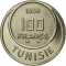 100 Francs 1950-1957, KM# 276, Tunisia, Lamine Bey