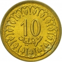 10 Millimes 1960-2008, KM# 306, Tunisia