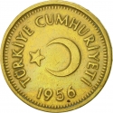 10 Kuruş 1949-1956, KM# 888, Turkey