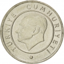 25 Kuruş 2009-2022, KM# 1242, Turkey