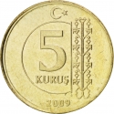 5 Kuruş 2009-2024, KM# 1240, Turkey
