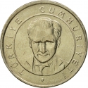 25 Yeni Kuruş 2005-2008, KM# 1167, Turkey