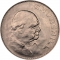 1 Crown 1965, KM# 910, United Kingdom (Great Britain), Elizabeth II, Death of Sir Winston Churchill