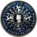1 Crown 1980, KM# 921a, United Kingdom (Great Britain), Elizabeth II, 80th Anniversary of Birth of the Queen Mother