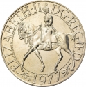 1 Crown 1977, KM# 920, United Kingdom (Great Britain), Elizabeth II, 25th Anniversary of the Accession of Elizabeth II to the Throne, Silver Jubilee