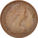 1/2 New Penny 1971-1981, KM# 914, United Kingdom (Great Britain), Elizabeth II