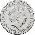 10 Pence 2018-2019, KM# 1530, United Kingdom (Great Britain), Elizabeth II, Quintessentially British A to Z, E - English Breakfast