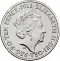 10 Pence 2018-2019, KM# 1546, United Kingdom (Great Britain), Elizabeth II, Quintessentially British A to Z, U - Union Flag