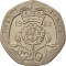 20 Pence 1982-1984, KM# 931, United Kingdom (Great Britain), Elizabeth II