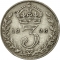 3 Pence 1920-1927, KM# 813a, United Kingdom (Great Britain), George V