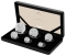 5 Pence 2022, Sp# BSA9, United Kingdom (Great Britain), Elizabeth II, Britannia, Six-coin Silver Proof Set