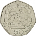 50 Pence 1992, KM# 963, United Kingdom (Great Britain), Elizabeth II, United Kingdom's Presidency of the Council of Ministers