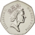 50 Pence 1994, KM# 966, United Kingdom (Great Britain), Elizabeth II, 50th Anniversary of D-Day