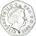 50 Pence 2013, KM# 1246, United Kingdom (Great Britain), Elizabeth II, 100th Anniversary of Birth of Christopher Ironside