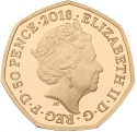 50 Pence 2018, KM# 1556b, United Kingdom (Great Britain), Elizabeth II, 100th Anniversary of the Representation of the People Act