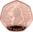 50 Pence 2019, Sp# H61, United Kingdom (Great Britain), Elizabeth II, 160th Anniversary of Birth of Arthur Conan Doyle