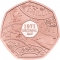 50 Pence 2021, Sp# H92, United Kingdom (Great Britain), Elizabeth II, 50th Anniversary of Decimalisation