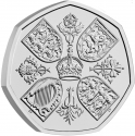 50 Pence 2022, United Kingdom (Great Britain), Charles III, Queen Elizabeth II Memorial Coin Collection