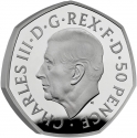 50 Pence 2022, United Kingdom (Great Britain), Charles III, Queen Elizabeth II Memorial Coin Collection
