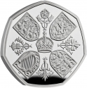 50 Pence 2022, United Kingdom (Great Britain), Charles III, Queen Elizabeth II Memorial Coin Collection