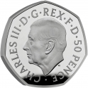 50 Pence 2022, United Kingdom (Great Britain), Charles III, Queen Elizabeth II Memorial Coin Collection