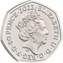 50 Pence 2022, Sp# H105, United Kingdom (Great Britain), Elizabeth II, Birmingham 2022 Commonwealth Games