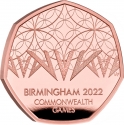50 Pence 2022, Sp# H105, United Kingdom (Great Britain), Elizabeth II, Birmingham 2022 Commonwealth Games