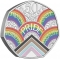 50 Pence 2022, Sp# H107, United Kingdom (Great Britain), Elizabeth II, 50th Anniversary of the First Pride UK