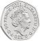 50 Pence 2022, Sp# H110, United Kingdom (Great Britain), Charles III, 100th Anniversary of the BBC