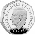 50 Pence 2024, United Kingdom (Great Britain), Charles III, 80th Anniversary of D-Day