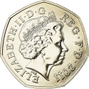 50 Pence 2011, KM# 1174, United Kingdom (Great Britain), Elizabeth II, London 2012 Summer Olympics, Badminton