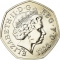 50 Pence 2011, KM# 1174, United Kingdom (Great Britain), Elizabeth II, London 2012 Summer Olympics, Badminton