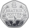 50 Pence 2016, KM# 1370a, United Kingdom (Great Britain), Elizabeth II, Beatrix Potter’s The Tale of Peter Rabbit, 150th Anniversary of Birth of Beatrix Potter